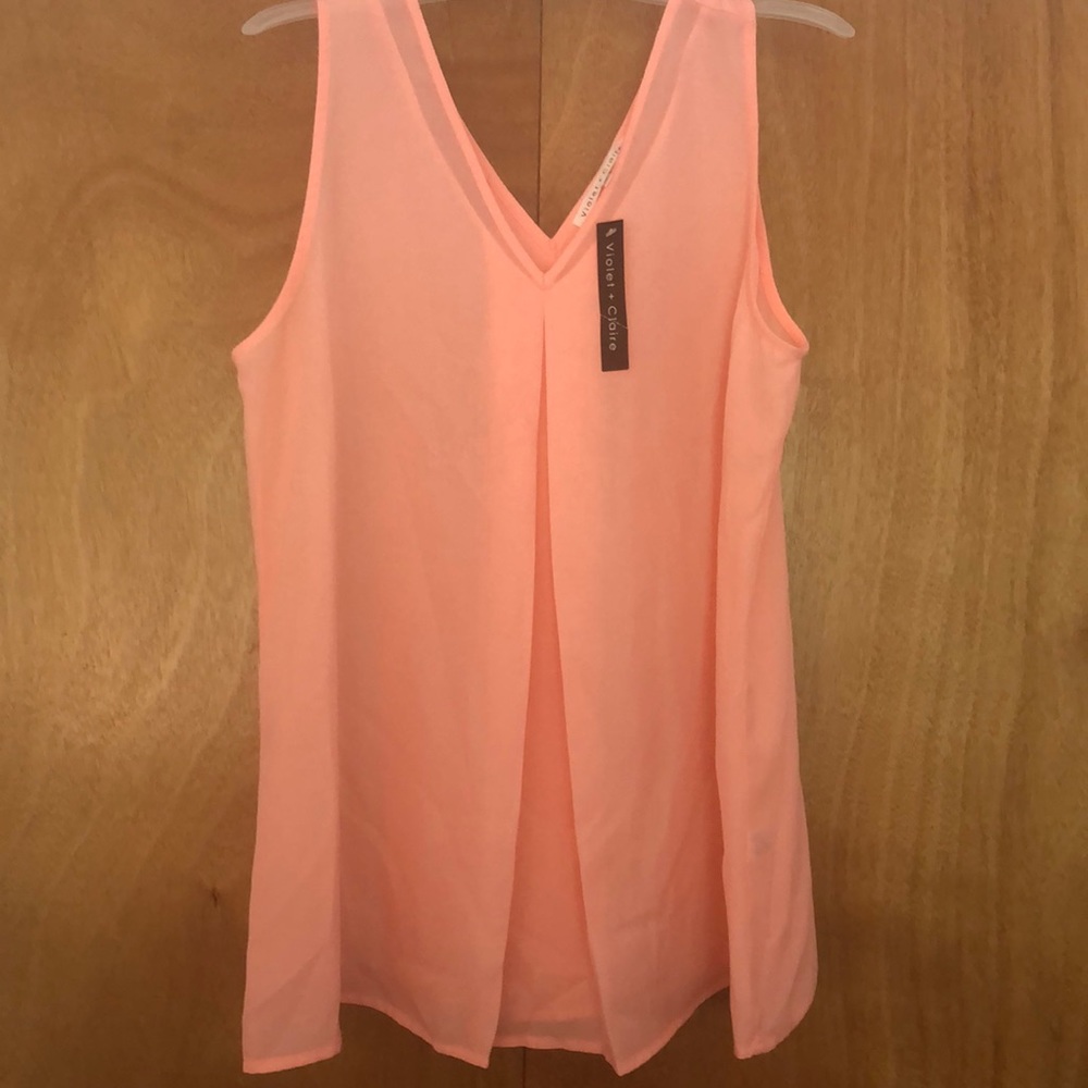 Ladies sheer tank top